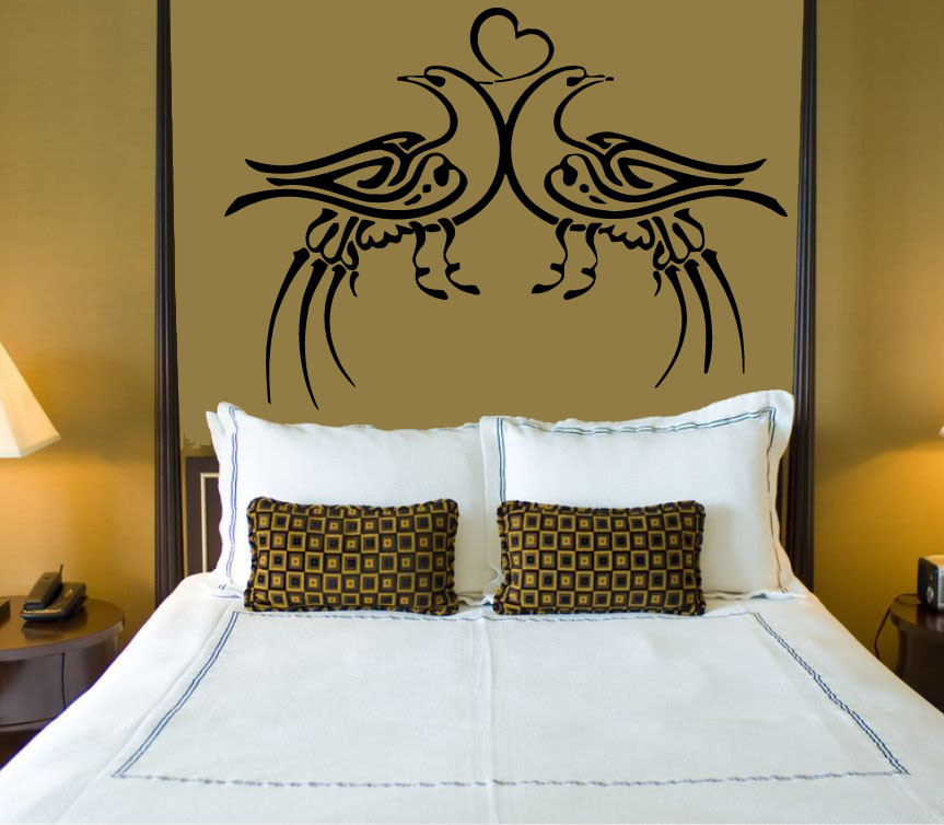 Wall Stickers Vinyl Decal Birds Floral Decor (z573)