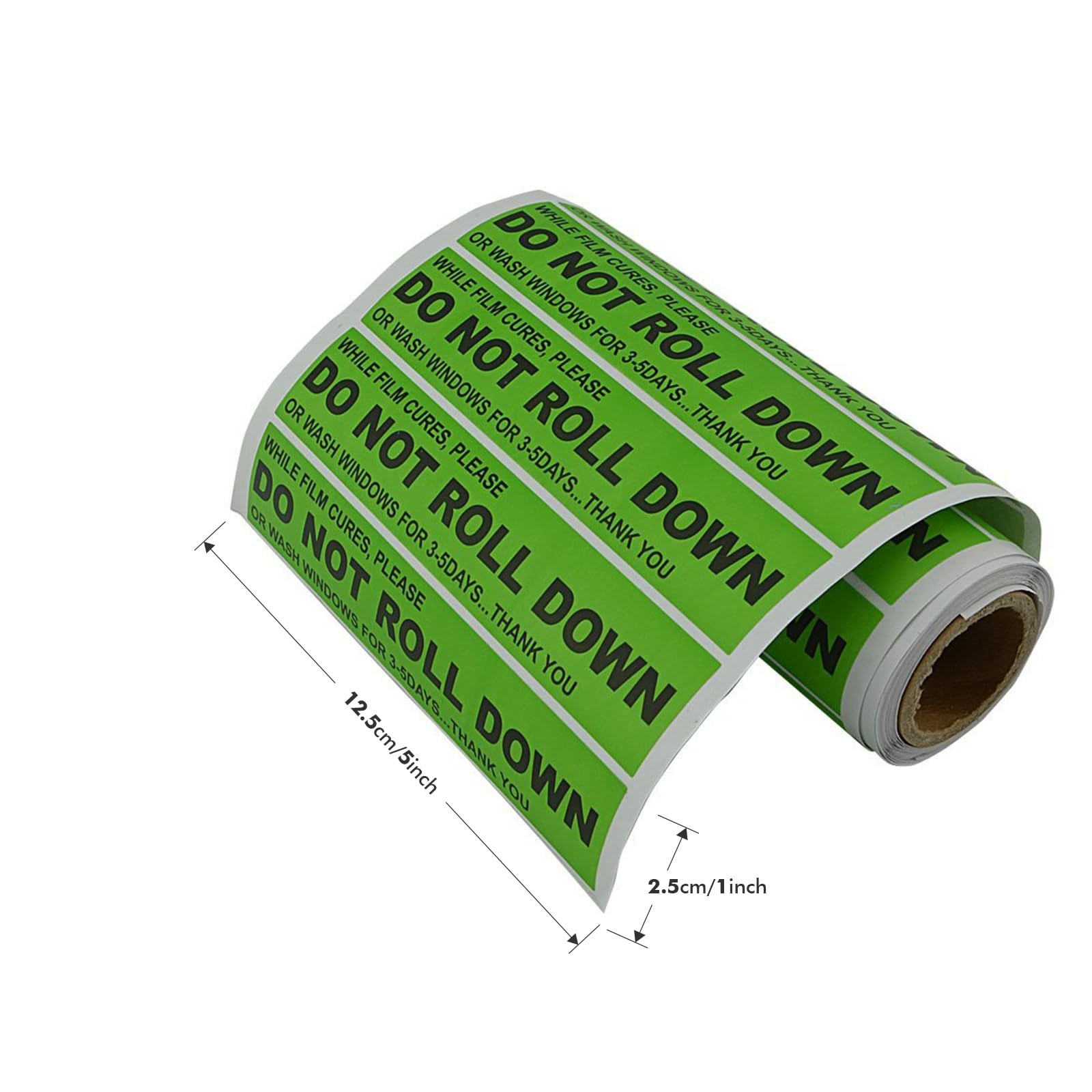 100pcs/roll DO NOT ROLL Down Automotive Self-Adhesive Stickers Warning Label …