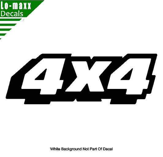 4 x 4 Four Wheel Drive Truck High Quality Sizes And Colors Die Cut Vinyl Decal