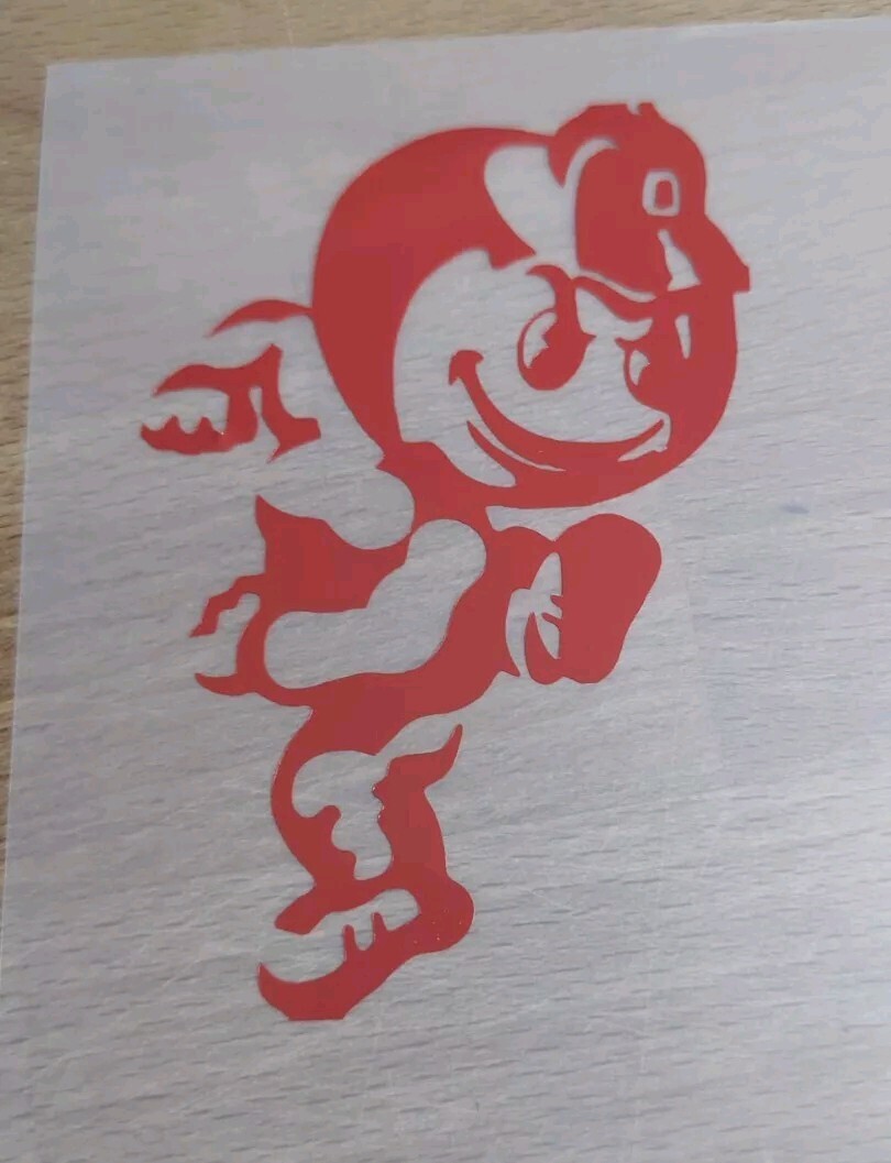 Ohio State Buckeye Brutus vinyl decal