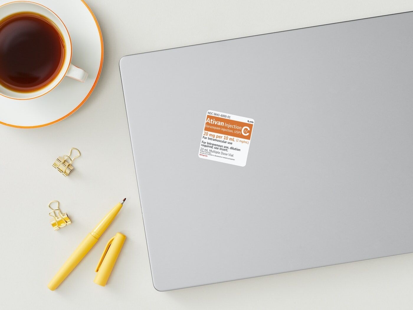 Sticker – Ativan Label Inspired Design – Psych/ED/Clinical Aesthetic