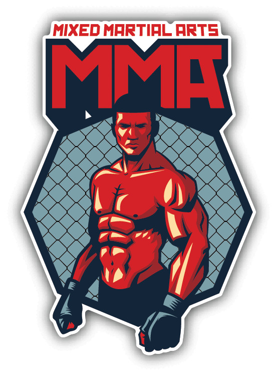 Mixed Martial Arts Fighter Car Bumper Sticker Decal