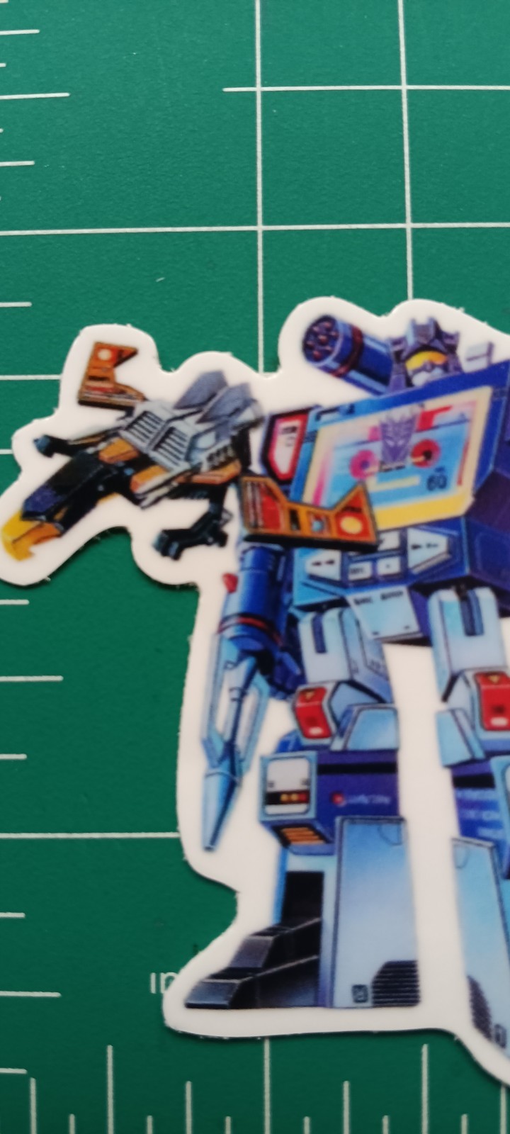 TRANSFORMERS SOUNDWAVE VYNIL STICKER DIE-CUT
