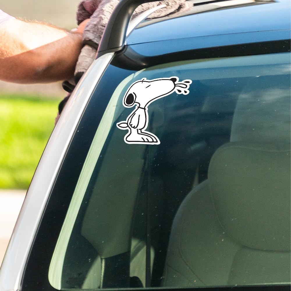Snoopy Tongue Out Vinyl Sticker Standing Beagle Decal for Laptop & Car 5.5 H "
