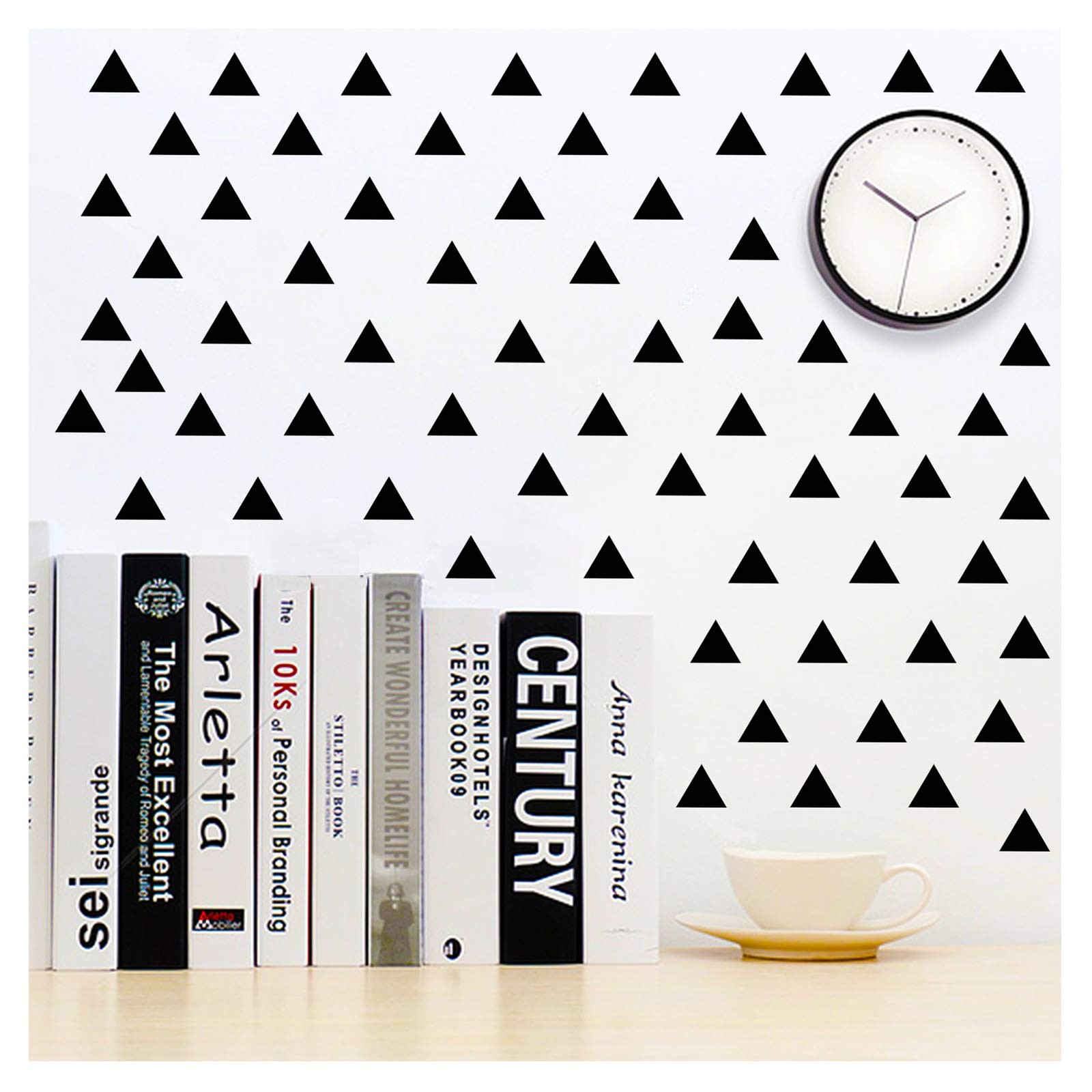 196Pcs Triangle Wall Stickers Decor DIY Wall Decals Sticker Murals Decoration…