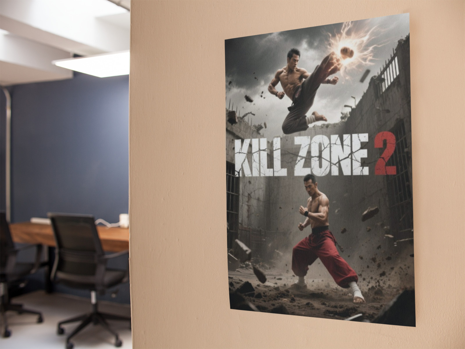 KILL ZONE 2 Movie Wall Vinyl Decal Poster Canvas Print Removable Adhesive