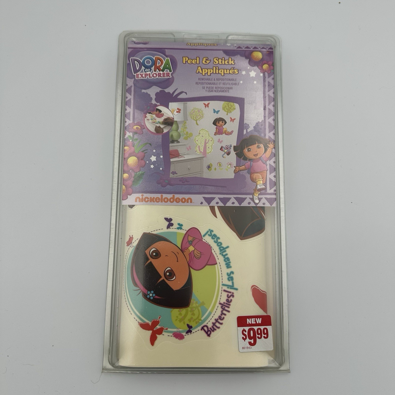 DORA THE EXPLORER Self-Peel & Stick Room Applique Wall Art Bedroom/Girl 2009