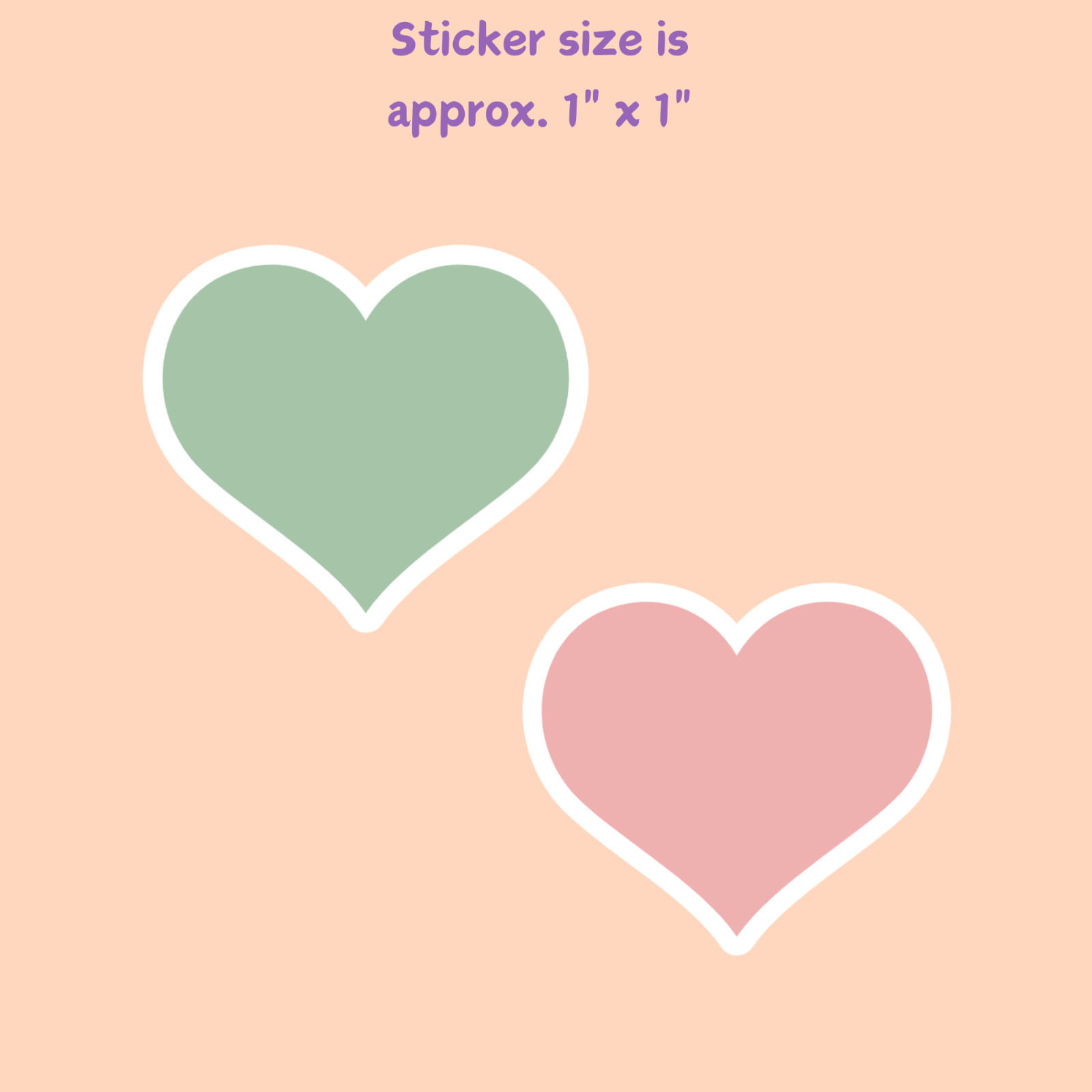 Heart Sticker Love Planner Journal Reward Laptop Water Bottle Phone