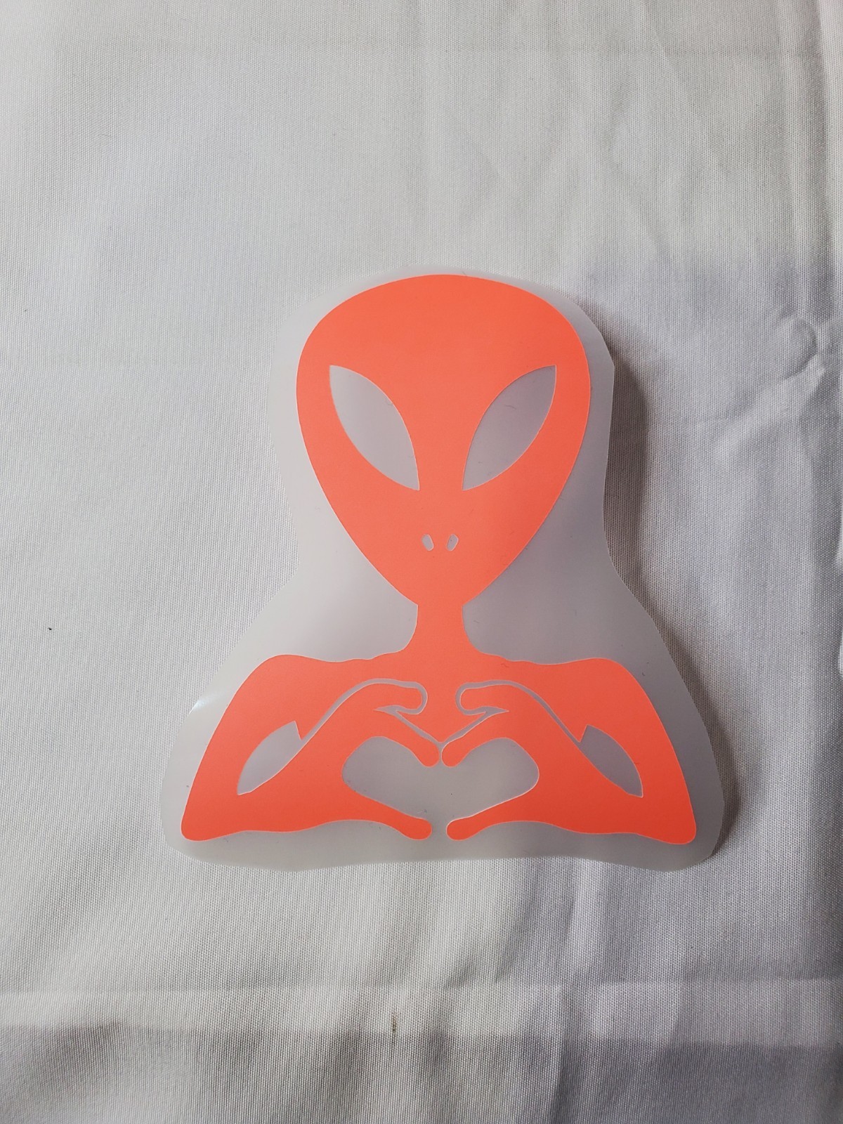 Glow In The Dark Vinyl Decals Heart Symbol Alien Medium Size Lit Studios New