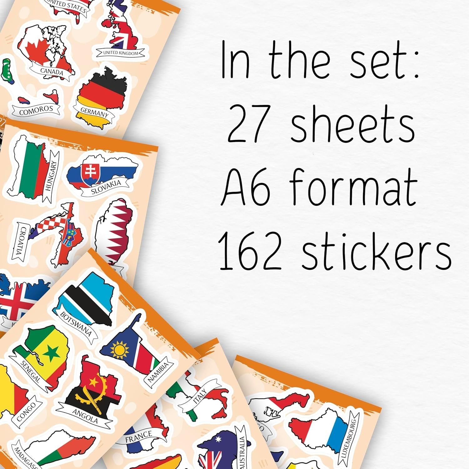 Small Country Flag Stickers for Luggage – World Flags Stickers for Water Bott…