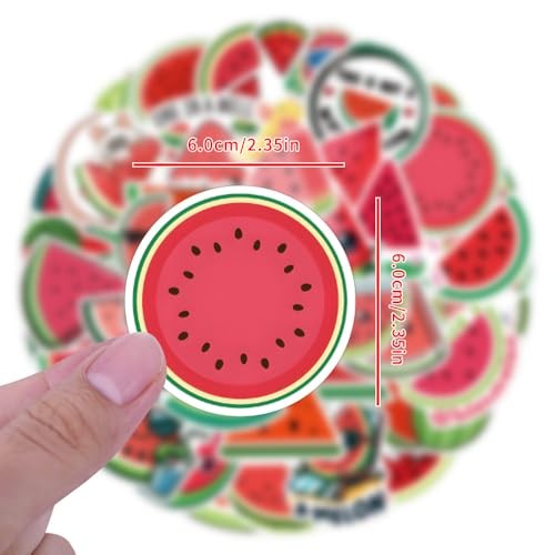 50PCs Vinyl Fruit Stickers – Watermelon Stickers – Pack of 50
