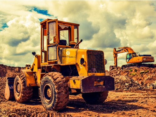 Allis Chalmers Bulldozer Excavator Machinery Poster Print Paper OR Wall Vinyl