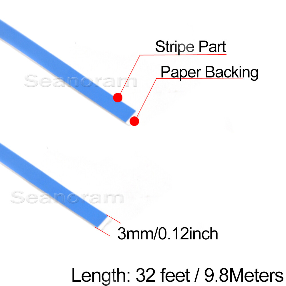 1/8" 3mm Light Blue DIY Home Shop Pinstriping Pin stripe Decal Vinyl Sticker