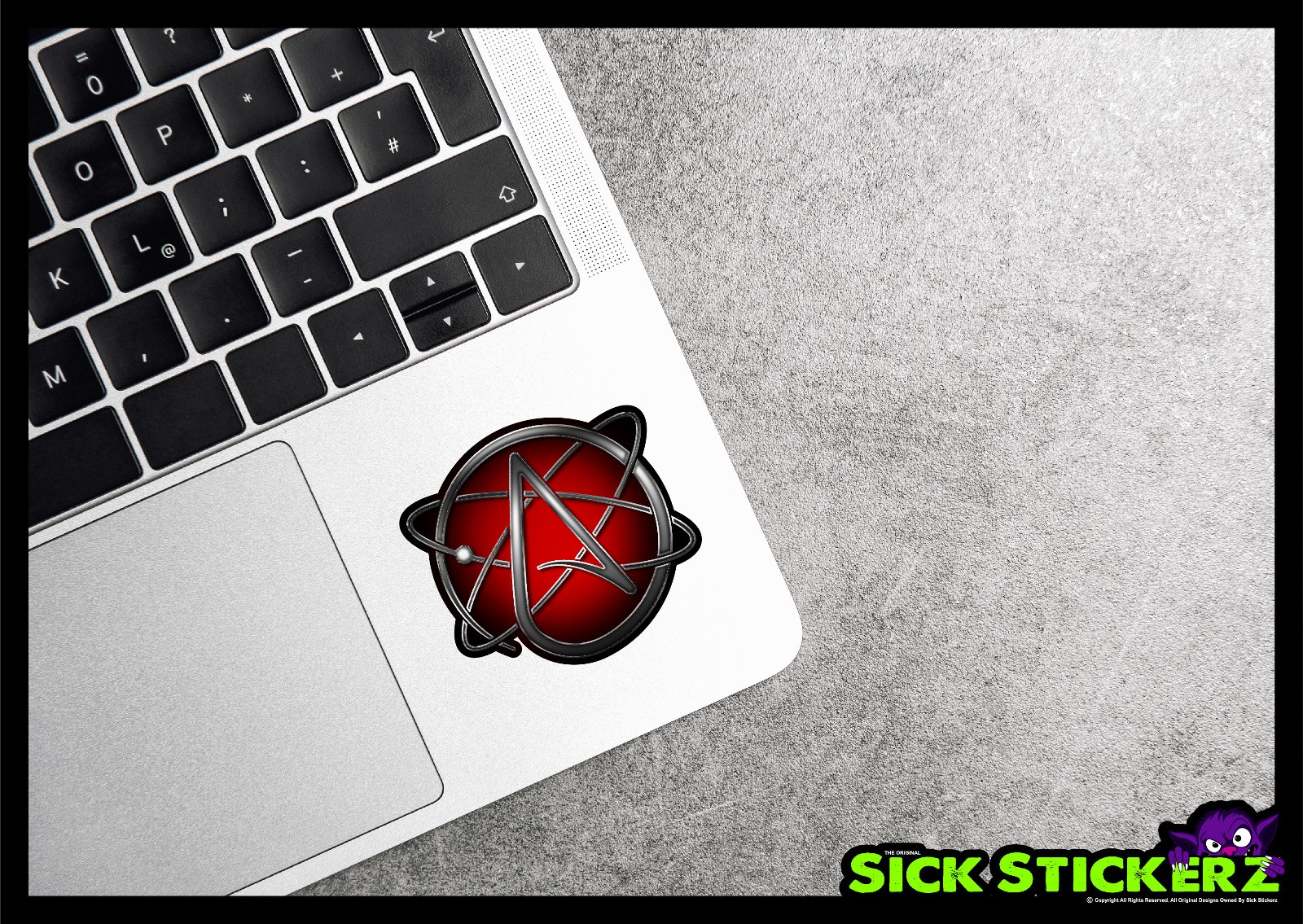 Atheist Sticker Decal Car Truck Window Religous No Gods Emo Goth Atheism Science