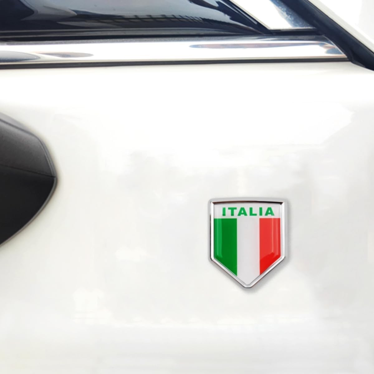 Italy Flag Decal Stickers Car Emblem Italian Car Accessories Decorations