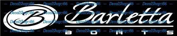 Barletta Boats -Outdoor Sports- Car/SUV/Truck Vinyl Die-Cut Peel N' Stick Decals