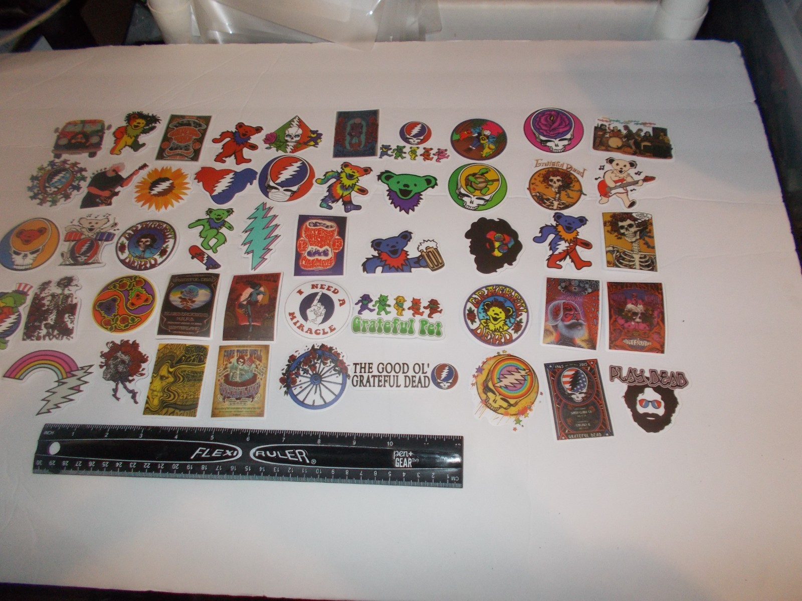 100 Different Grateful Dead Stickers, 60th Anniversary of the Grateful Dead 2025