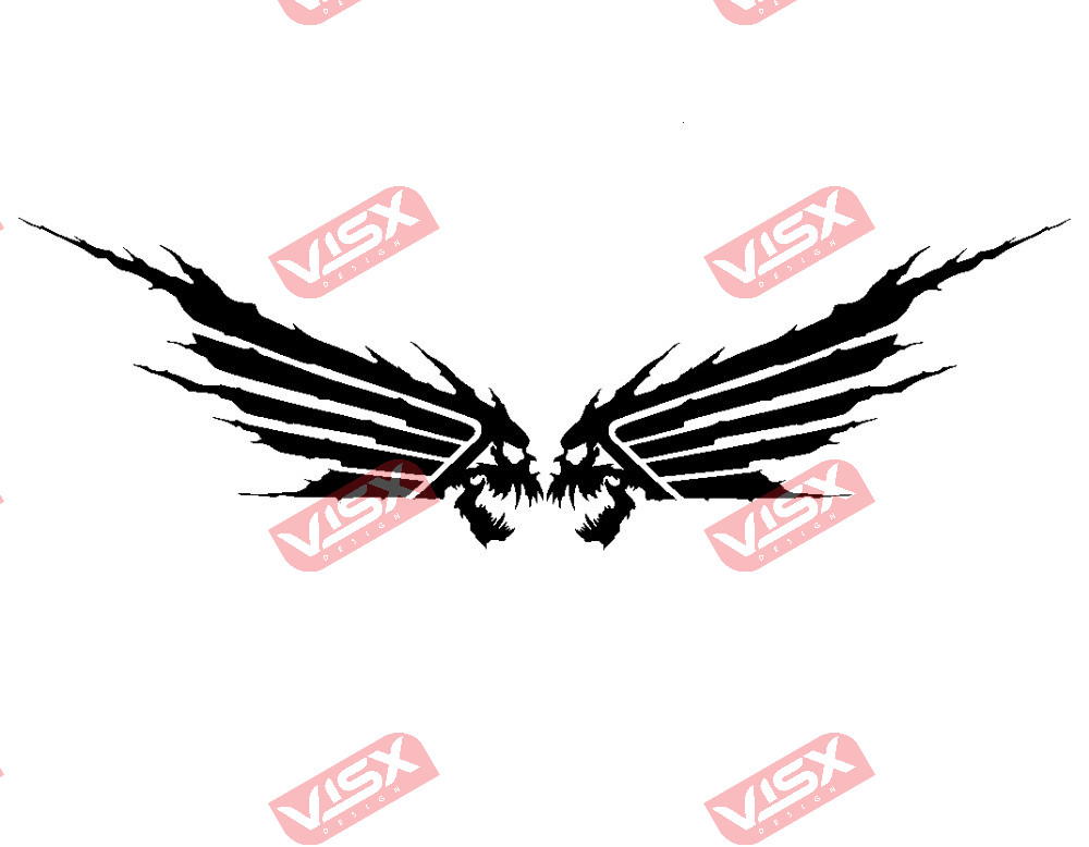 Honda Wings set Decals Logo Sticker Car Truck Vinyl Auto Motorcycle Quality