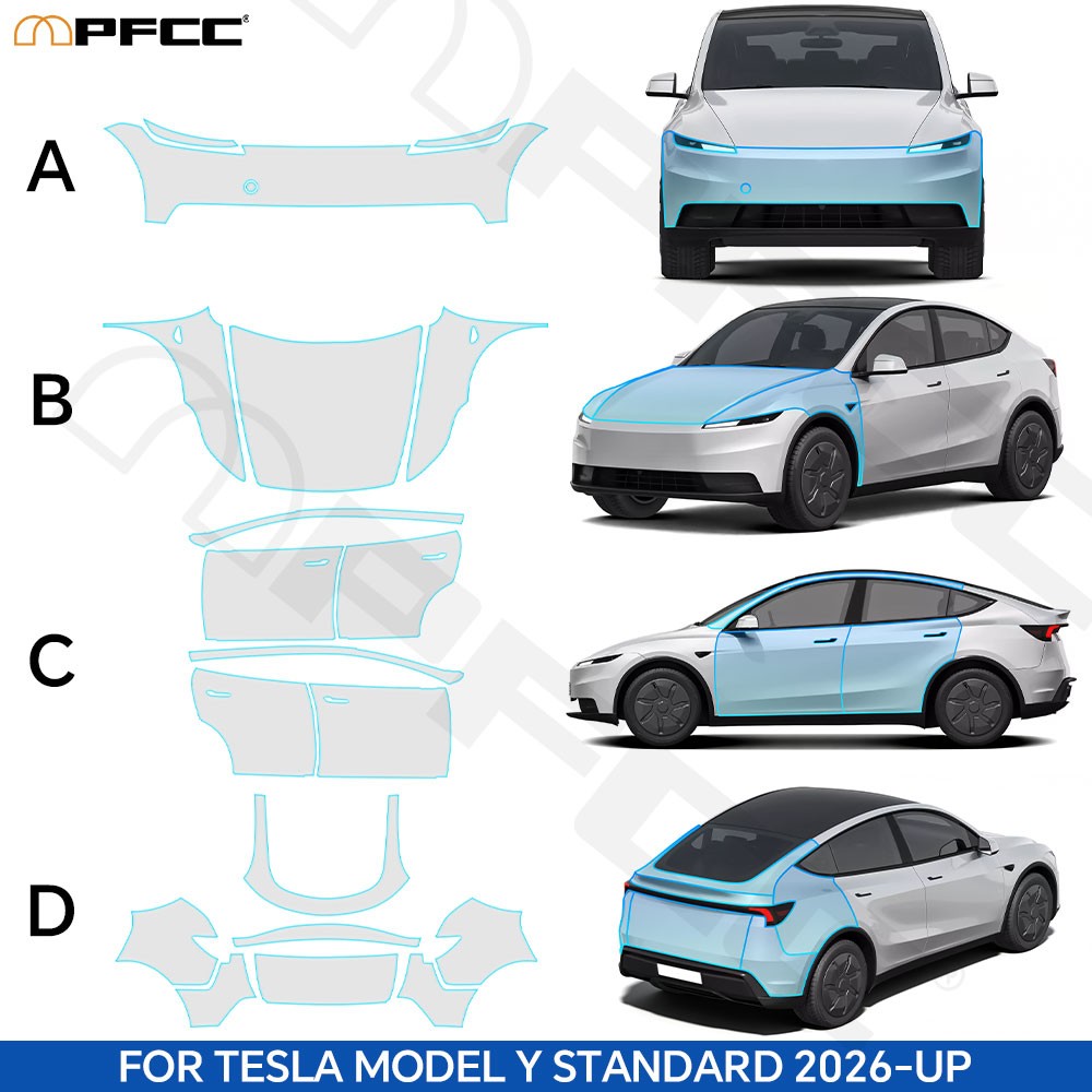 For Tesla Model Y Standard 2026 Full Car Precut Paint Protection Film PPF TPU