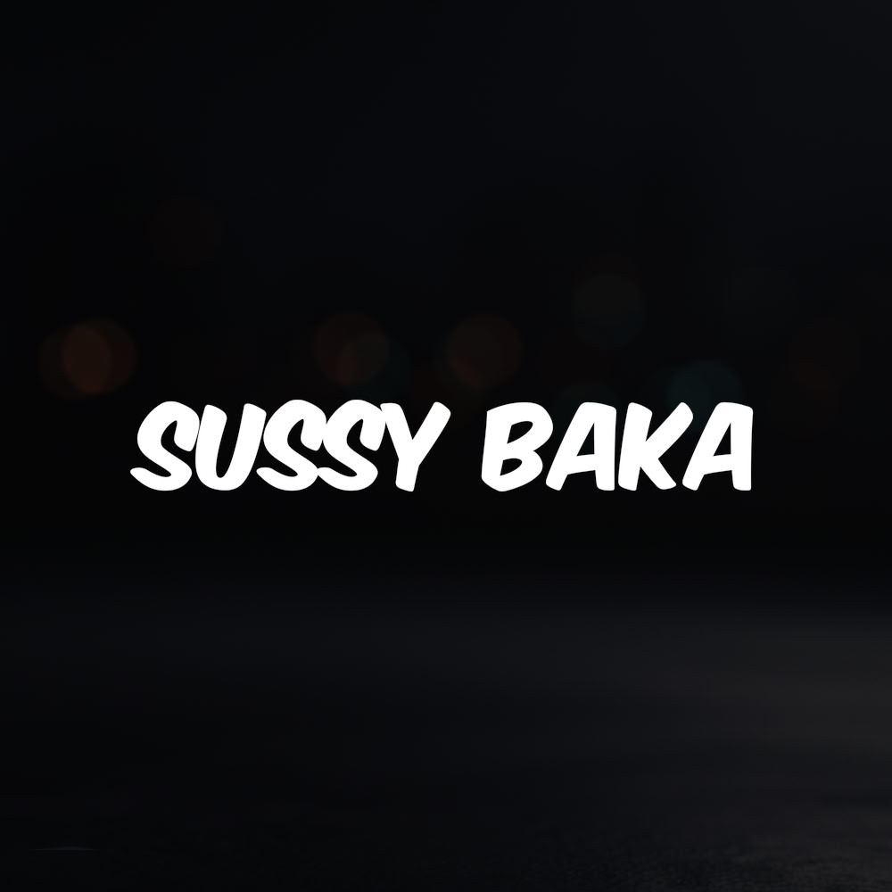 8in Vinyl Decal Sticker – "Sussy Baka"