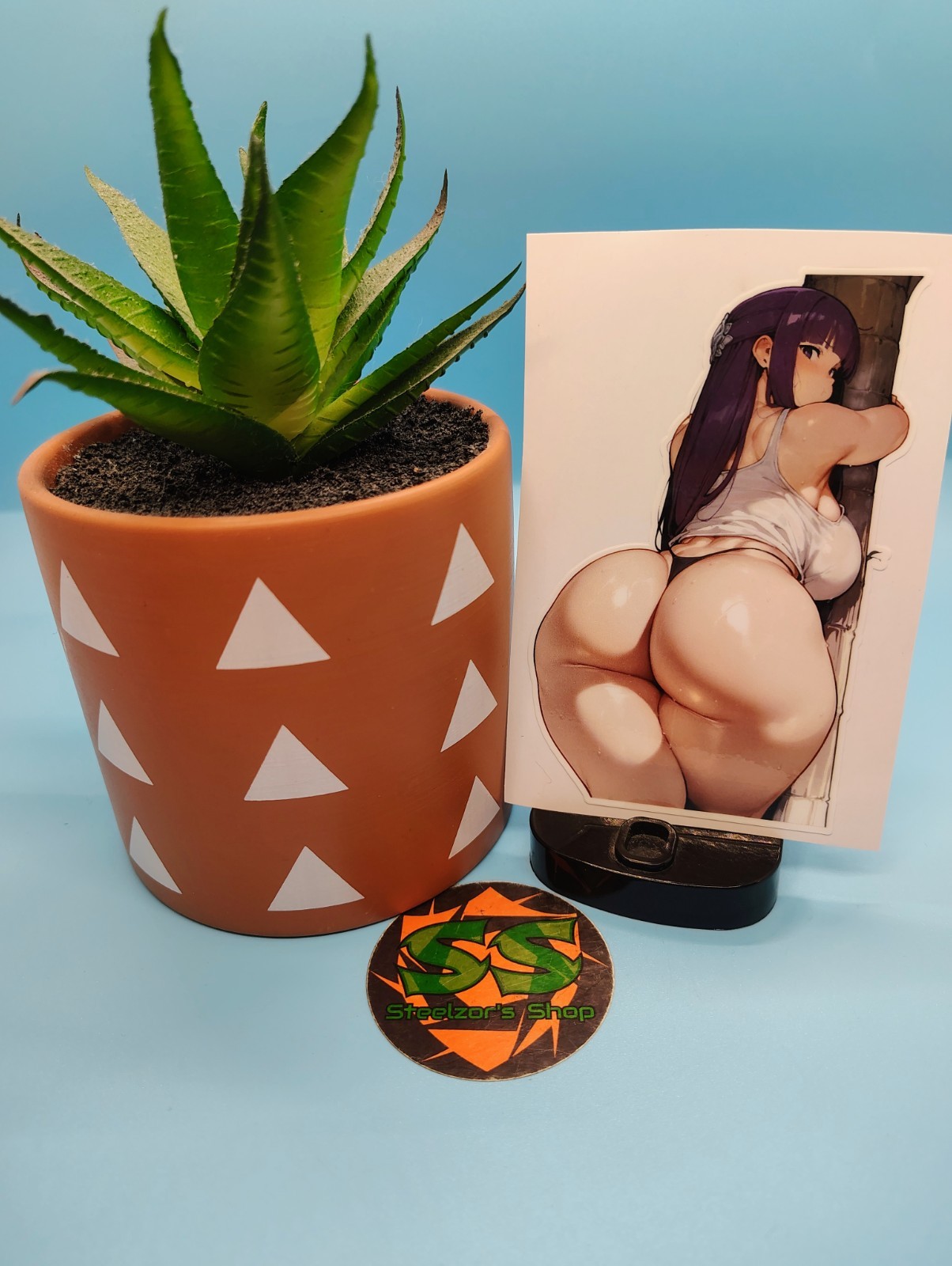 (4.5 Inches) Fern (Thicc) – Water-Resistant Vinyl Sticker