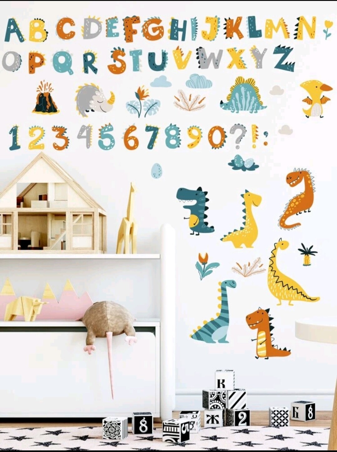 Dinosaur Wall Sticker Nursery Baby Room Decor Sport Decal Boys & Girls