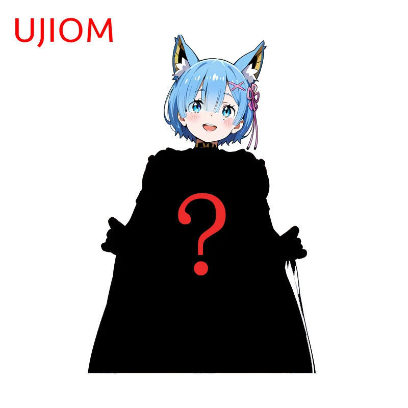 UJIOM Rem Pretty Fox Ears Wall Sticker Premium Unique Sunscreen Graphics Decal