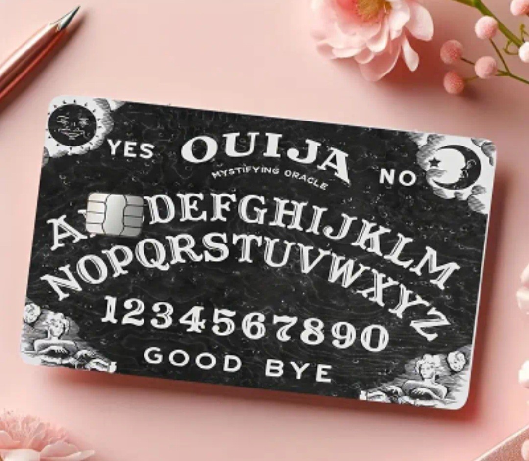 2 Ouiji Spirit Board Credit Card Skins Free Shipping US Seller