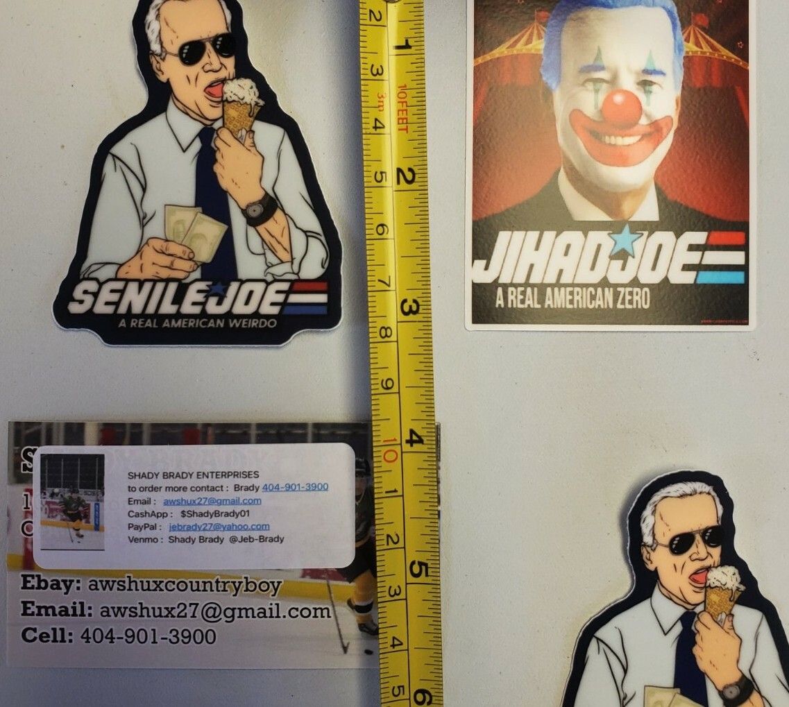 LET'S GO BRANDON #FJB STICKERS 3 PACK LOT VARIETY PACK 😄 TRUMP 2024