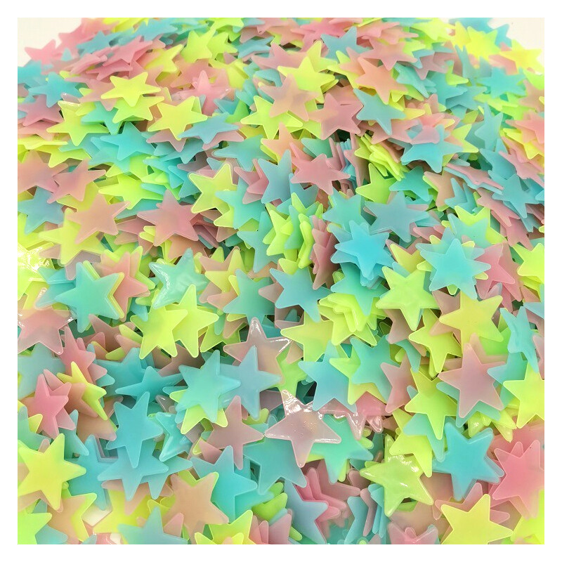 100pieces Glow In The Dark Stars Night Light Wall Stickers Decal Kids Room Home