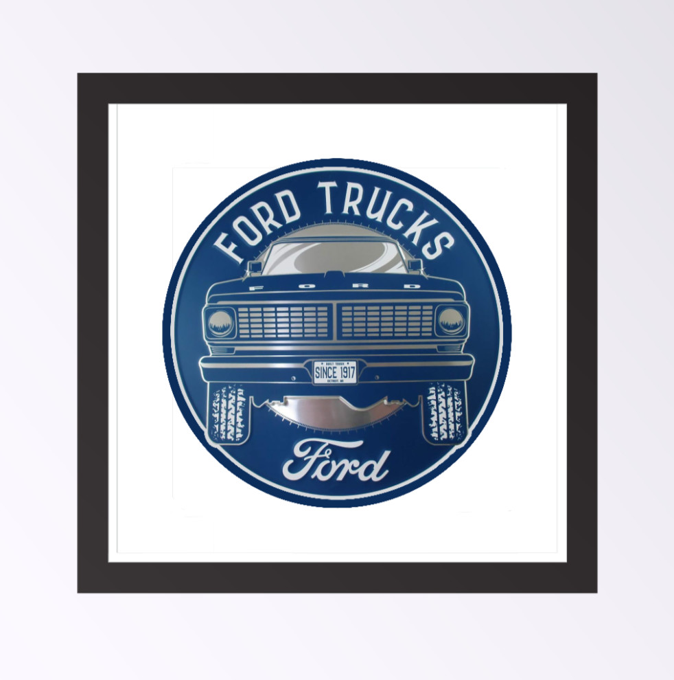 Car Classics "Ford Trucks" – 4" Handmade Vinyl Decal Cooler Vehicle Laptop 262