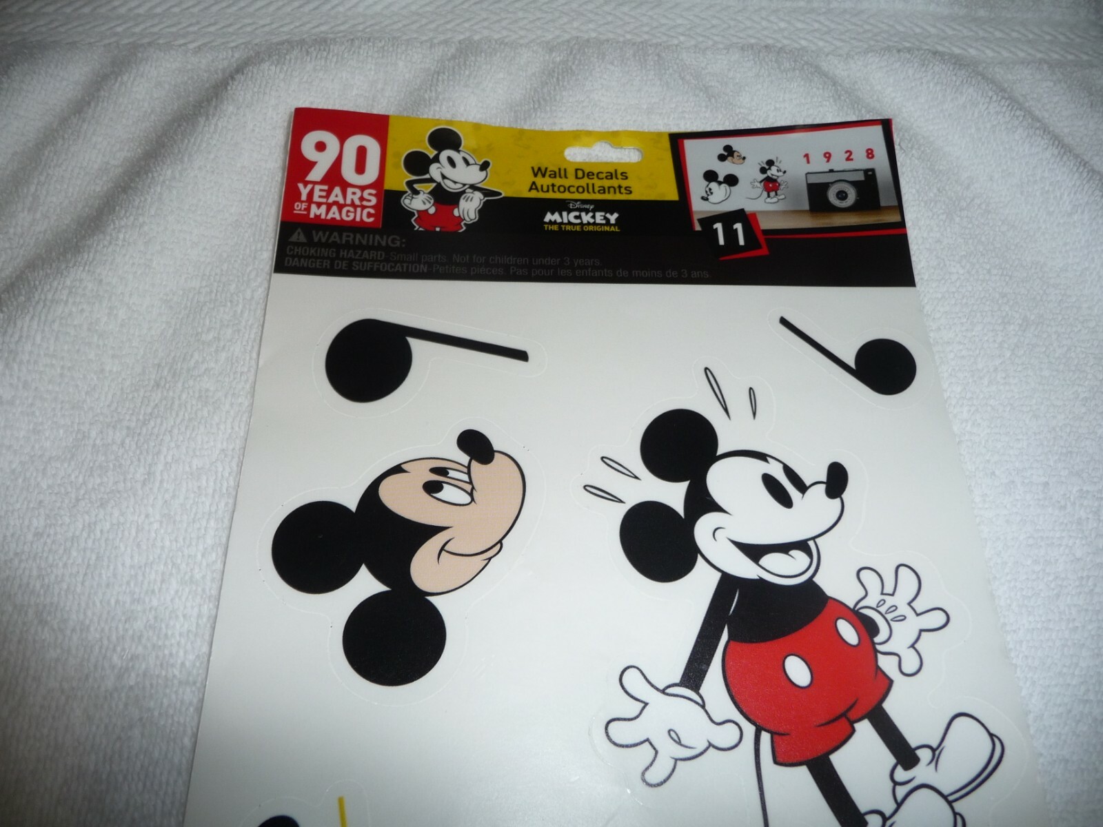 NEW 90 Years Of Magic Disney 1928 MICKEY MOUSE WALL DECALS AUTOCOLLANTS
