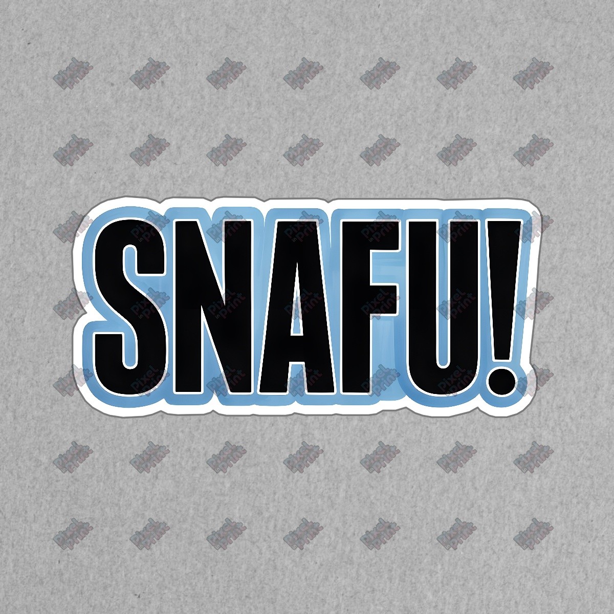 Bold SNAFU! Sticker Military Humor Graphic Perfect for Gadgets, #8591