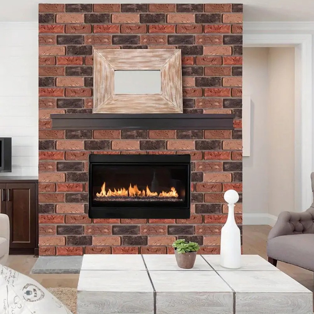 10-100x 3D Tile Brick Wall Sticker Self-adhesive Foam Panel Wallpaper 30*30cm