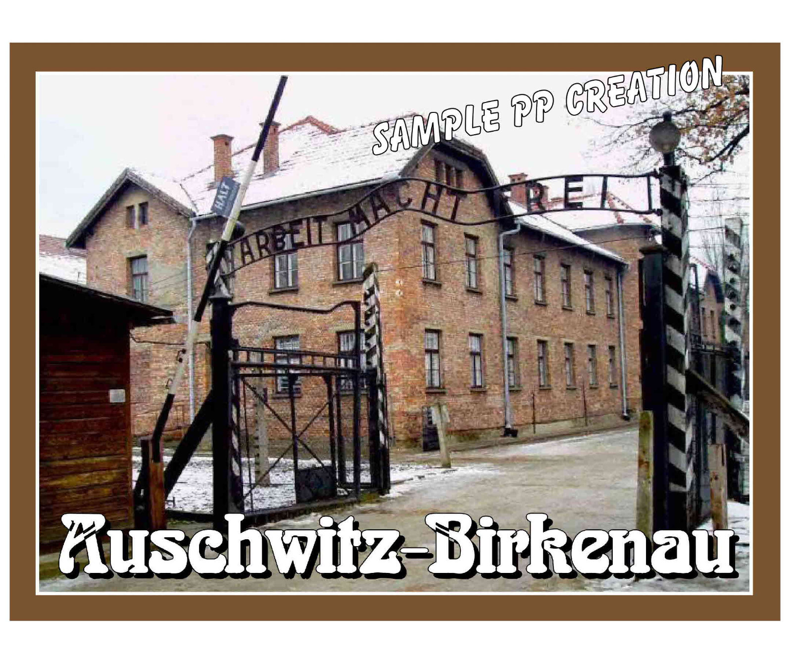 AUSCHWITZ BIRKENAU photo fridge MAGNET 4 X 3 inches TRAVEL