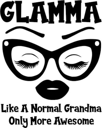 Glamma Sticker: Cool Grandma Decal for Awesome Grandmas! – 6507