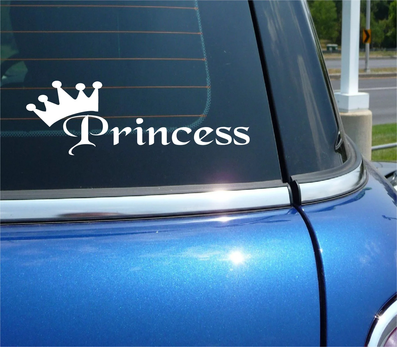 PRINCESS VINYL DECAL STICKER CROWN FUNNY ROYALTY CAR TRUCK WINDOW ATTITUDE SASSY
