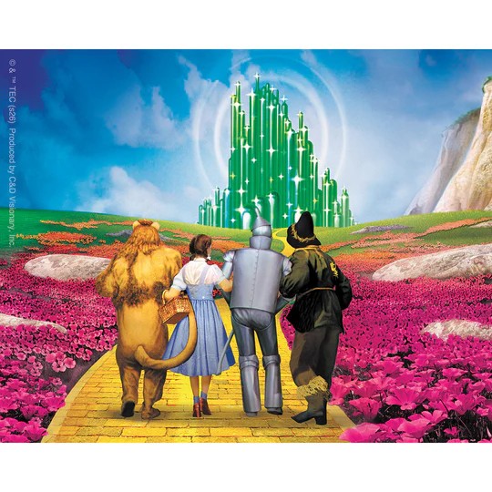 Stickers – C&D Visionary – The Wizard of Oz Yellow Brick Road 5"x4" NEW Movie