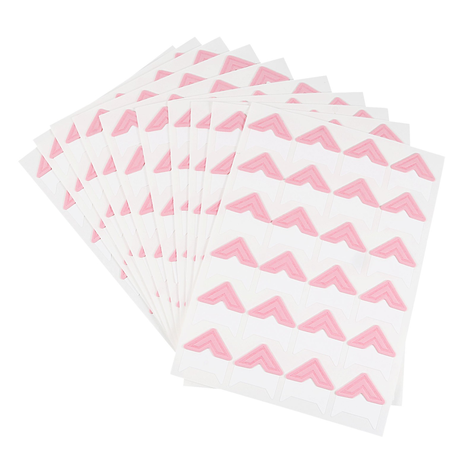 10Sheets/240Pcs Photo Corners Adhesive DIY Picture Mounting Sticker Pink
