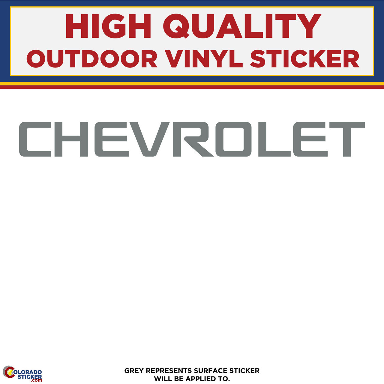 Chevrolet Text, Die Cut High Quality Vinyl Stickers