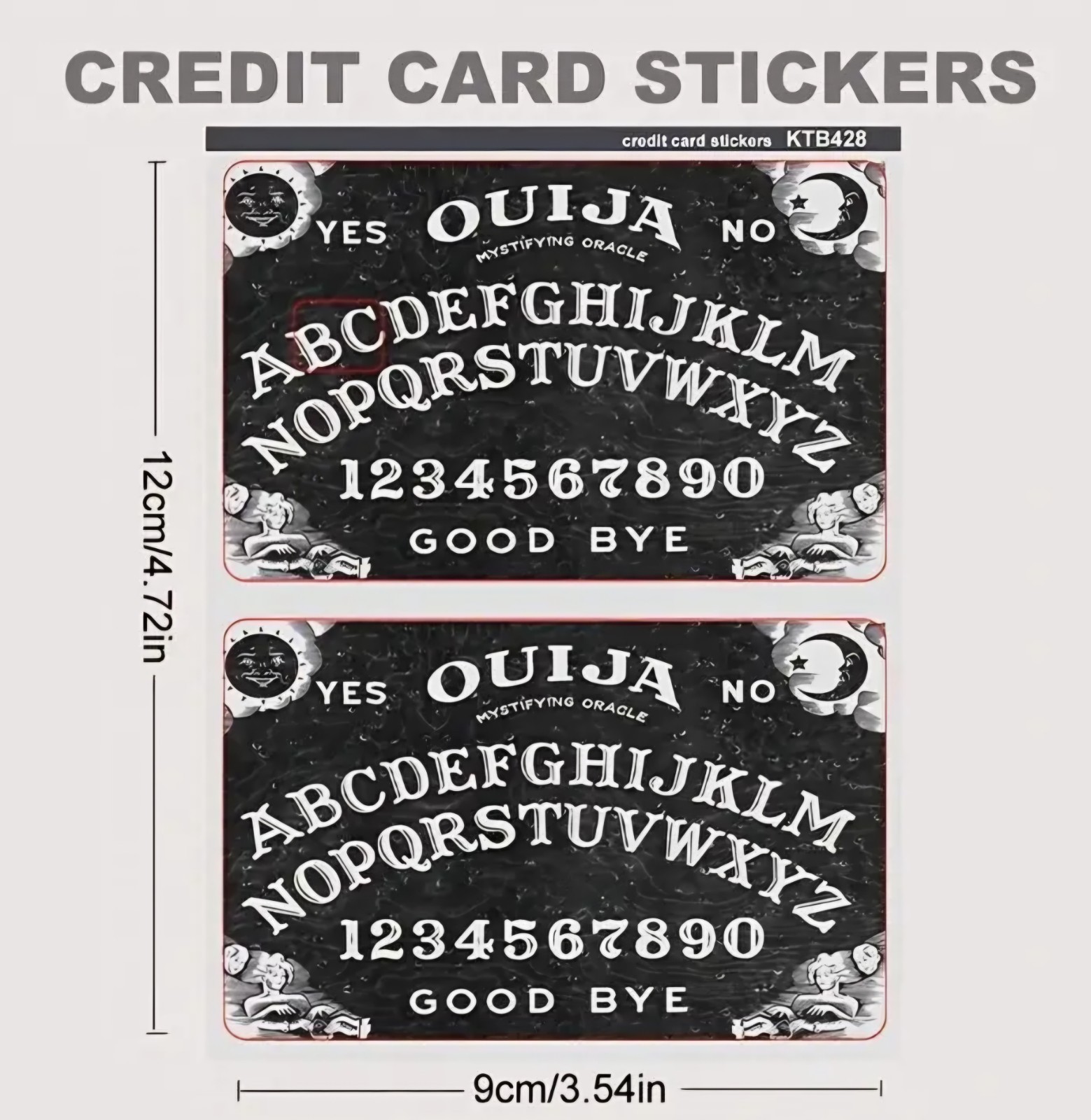2 Ouiji Spirit Board Credit Card Skins Free Shipping US Seller