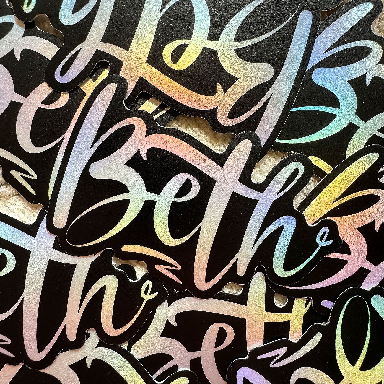 Name Sticker : BETH | 6PC Pack | for school or Office | graffiti | Calligraphy