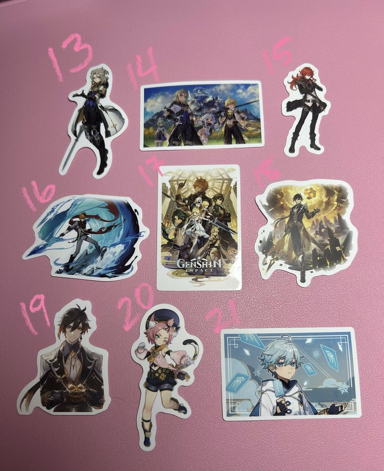 Genshin Impact And More Anime Stickers – 10