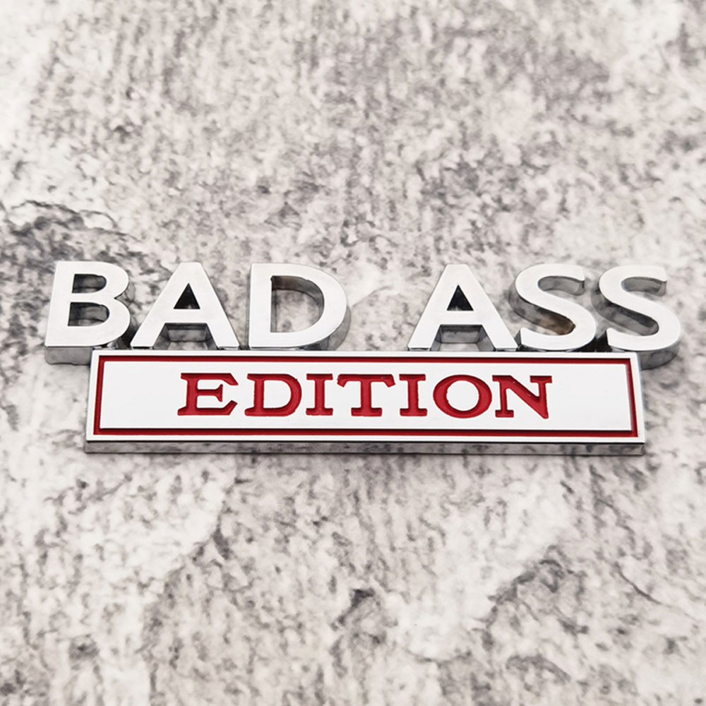 Bad Ass Edition Emblem Car Badges Badass 3D Sticker Decal Chrome TL