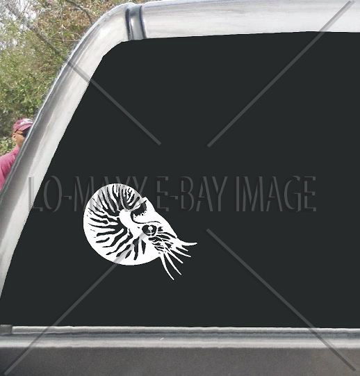 Nautilus Sea Life Contemporary Art Nature Ocean Die Cut Vinyl Decal Sticker