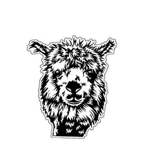 Llama Vinyl Decal – Funny Farm Sticker – for Tumblers, Laptops, Car Windows