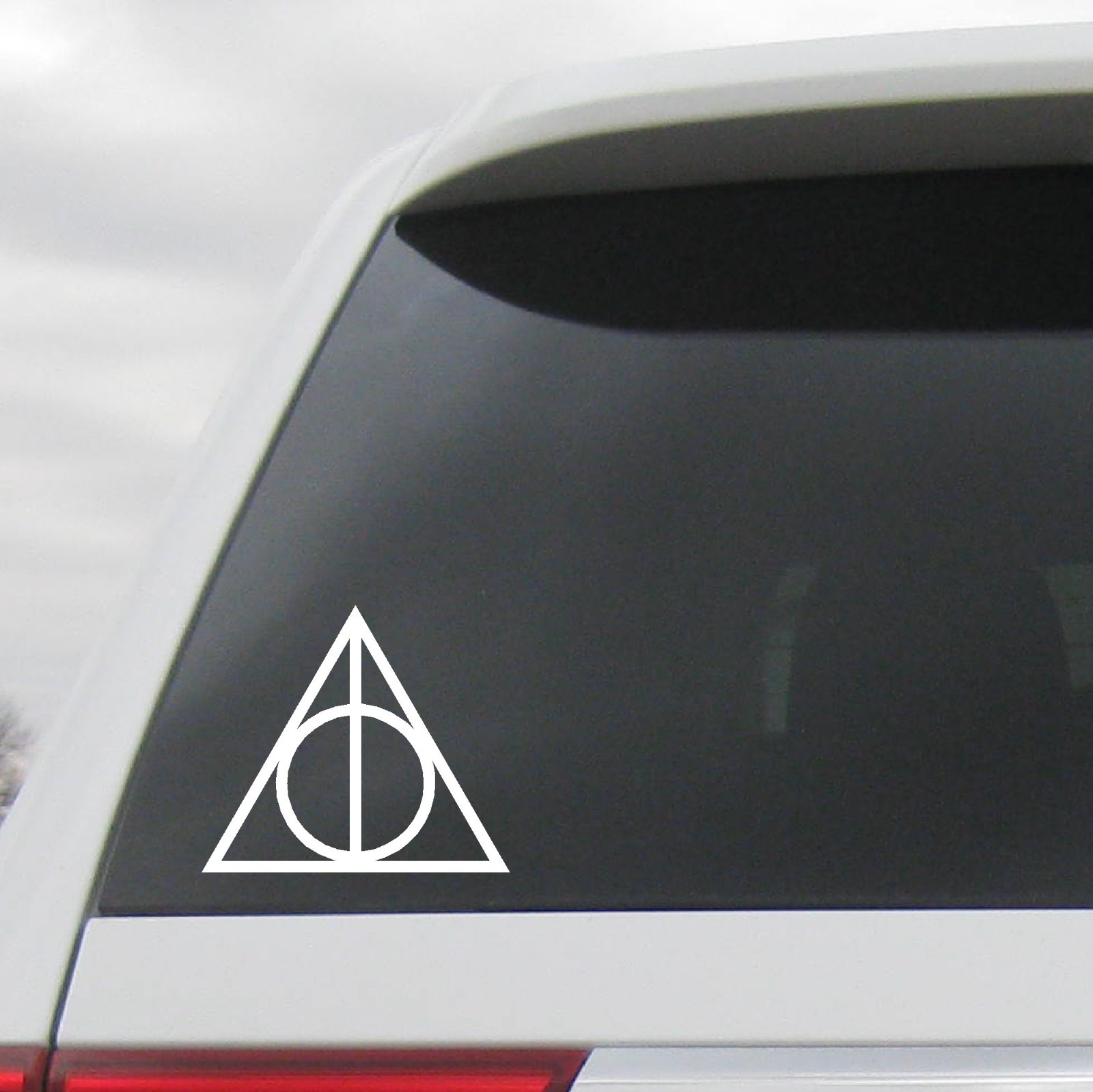 Harry Potter Decal Deathly Hallows Symbol Logo Vinyl Window Sticker, 1 set of 2