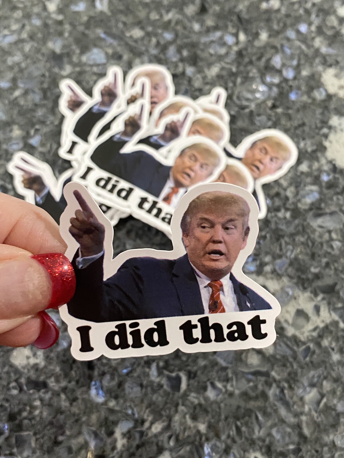 Trump I DID THAT Stickers Decals Car Gas Pump Stickers Station 2" Stickers