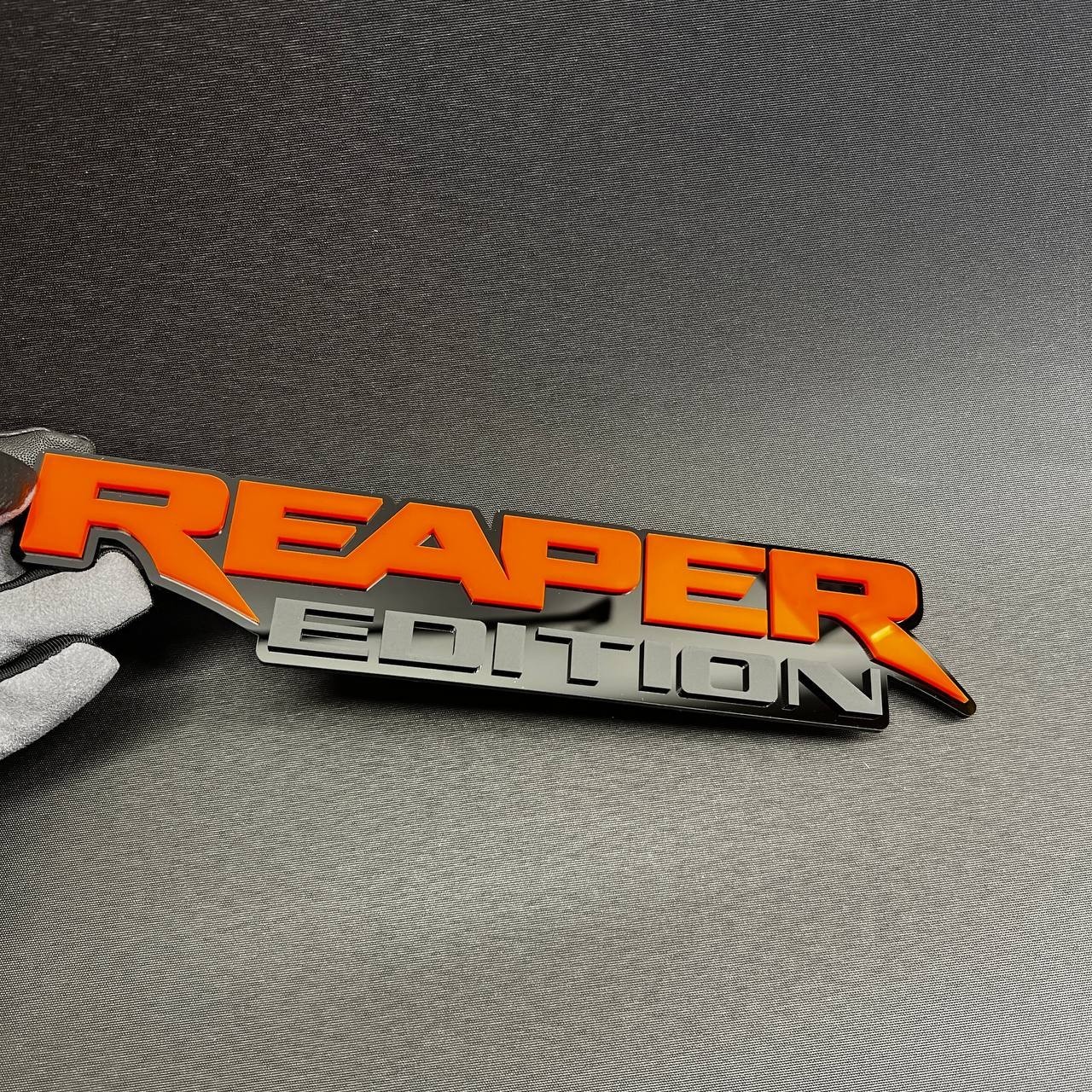 1PC REAPER EDITION Custom 3D Text Car Badge Fender Emblem Tailgate Toolbox Decal