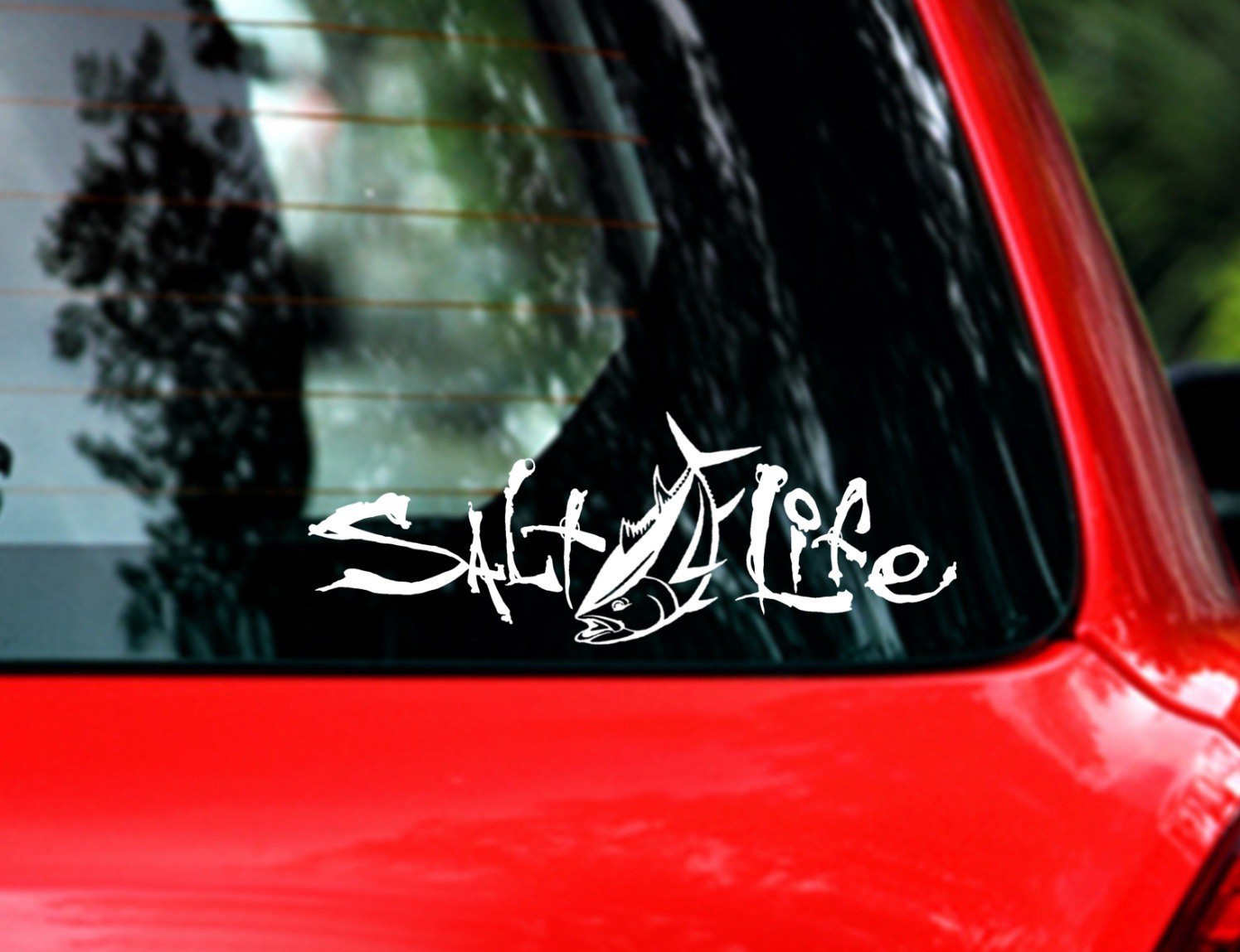 Salt Life Tuna Deep Sea Ocean Fishing Vinyl Decal Sticker Boat Car Truck 12”